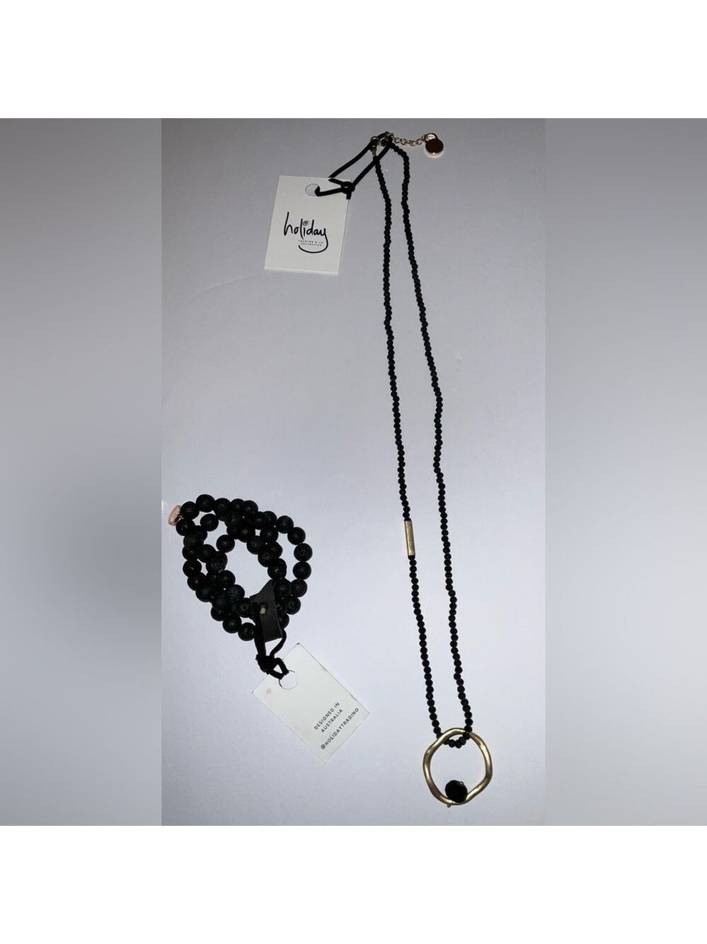 Holiday Trading Jewelry - adjustable Destiny Ring necklace & bracelet set - NWT